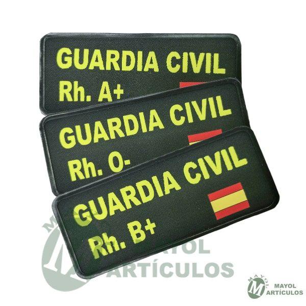 Parche RH y bandera Guardia Civil