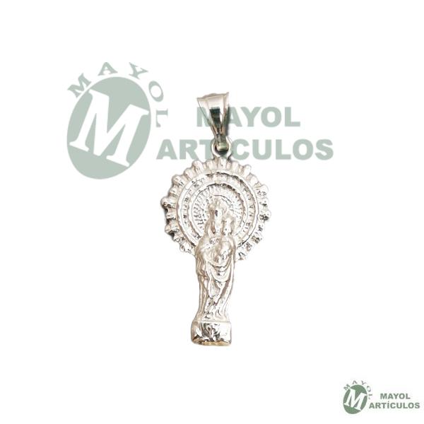 Colgante Virgen de Pilar en plata