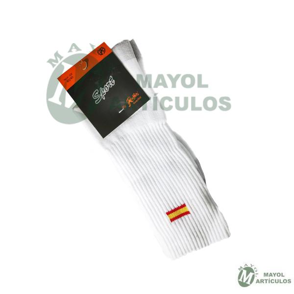 Calcetín Blanco Bandera