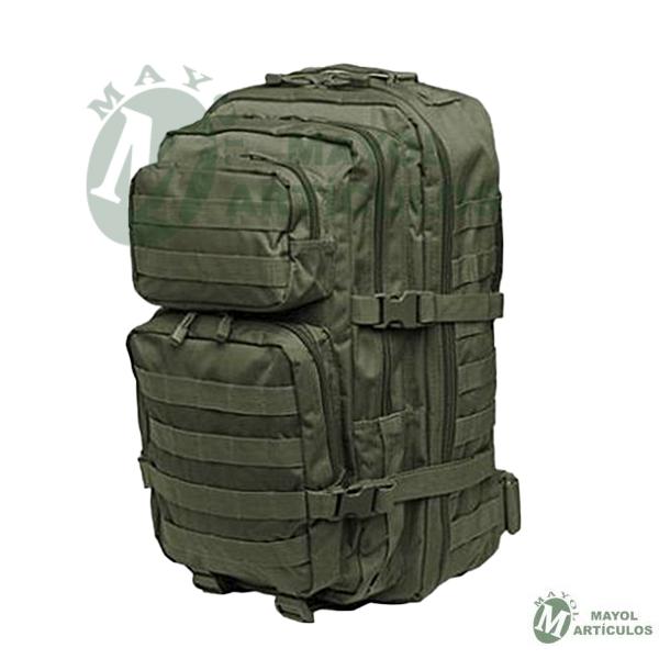 Mochila asalto Color verde Miltec 30 litros.