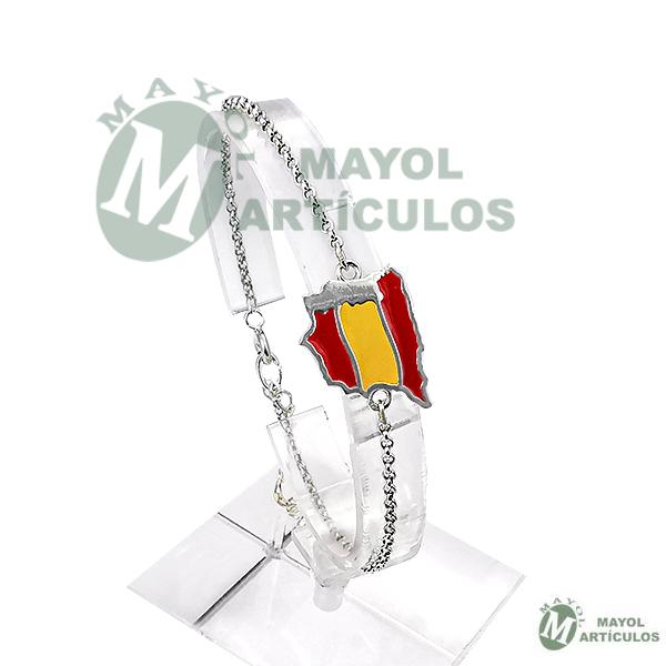Pulsera Mapa de España en Plata