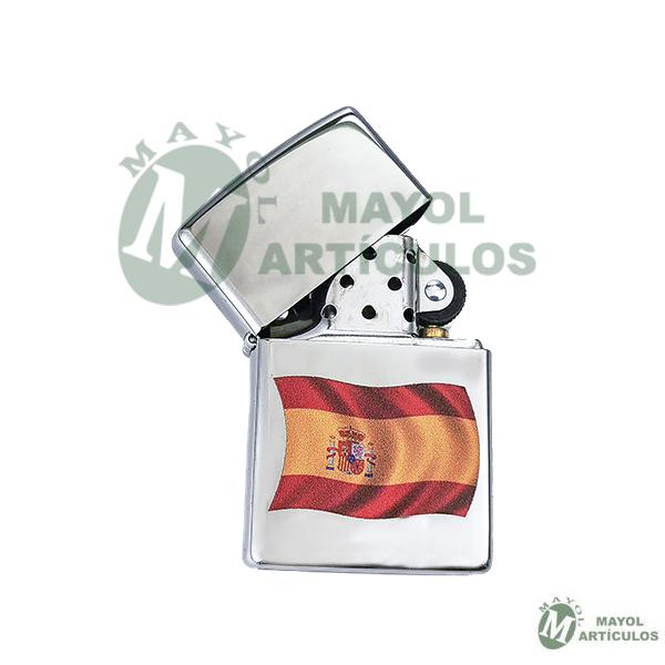 Mechero Zippo de gasolina Bandera España