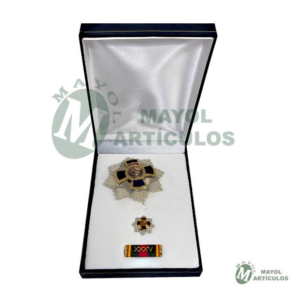 Estuche medalla dedicación policial 35 años