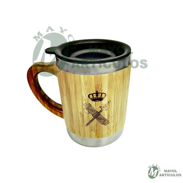 Taza acero inoxidable / Bambú