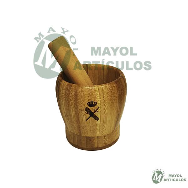 Juego de mortero en Bambú Guardia Civil