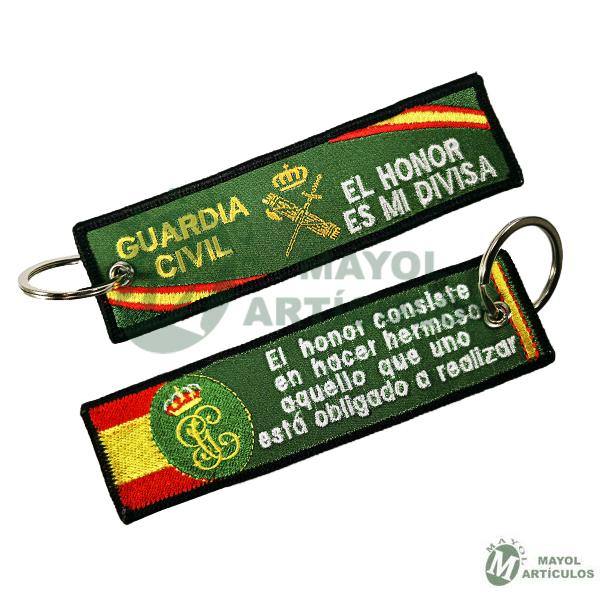 Llavero en tela Bordado Guardia Civil