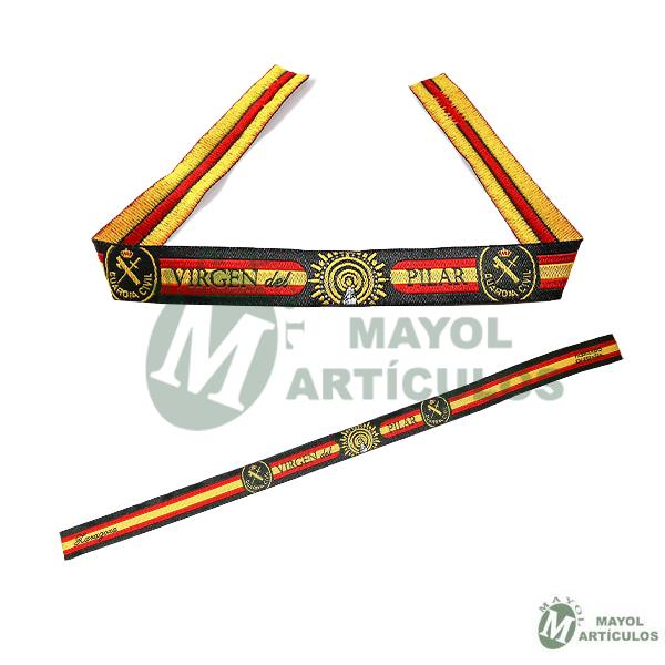Pulsera Nudo- Virgen del Pilar y Emblema Guardia Civil