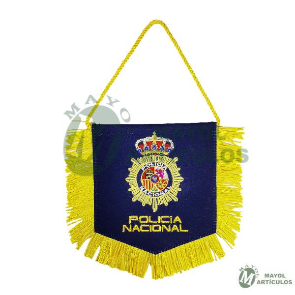 Banderín Policía Nacional Escudo y letras Bordados