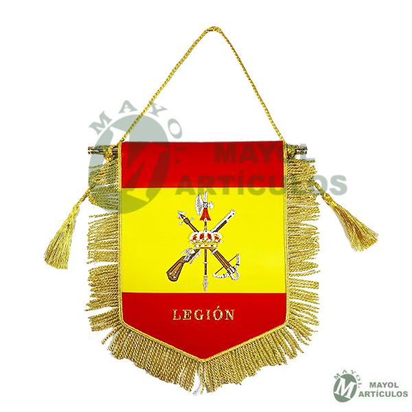 Banderín Grande Legión Escudo y letras Bordados