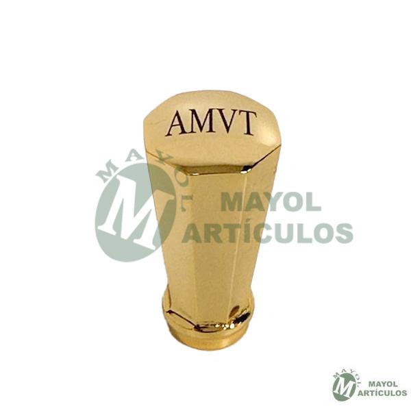 Grabado de Iniciales empuñadura Bastón de mando