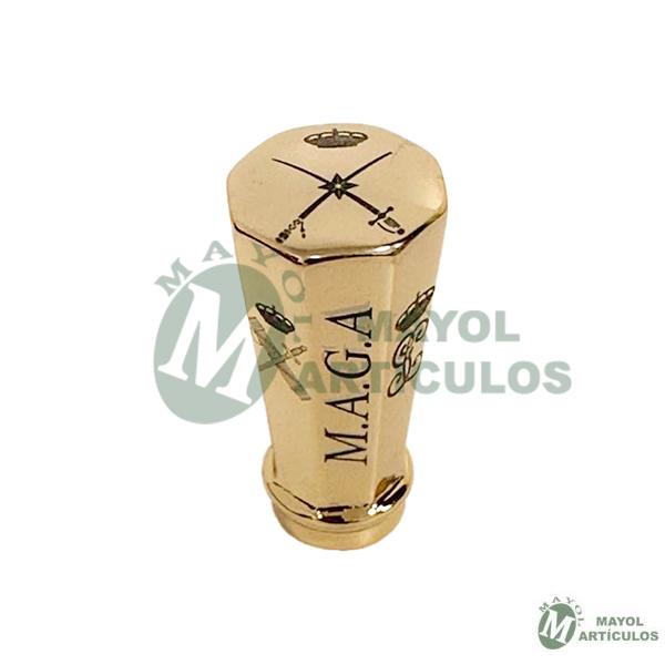 Grabado Emblema Empuñadura Bastón de mando