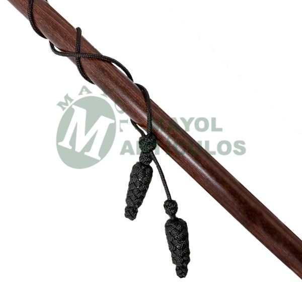 Cordón hilo negro para bastón mando.