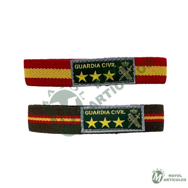 Pulsera en material textil elástico con Emblema Guardia Civil