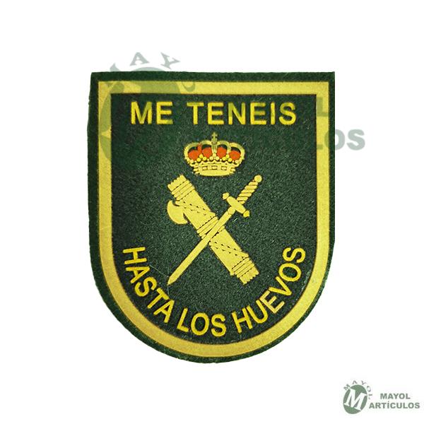 Parche Me Tienes Hasta los Huevos con Emblema Guardia Civil