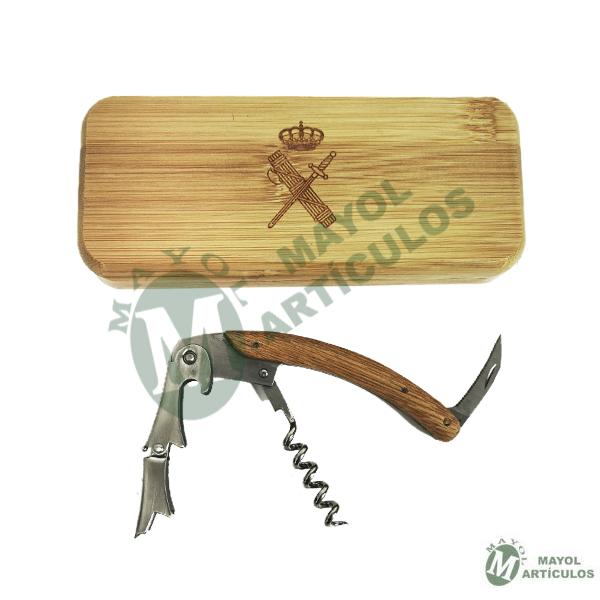 Sacacorchos de bambú Guardia Civil