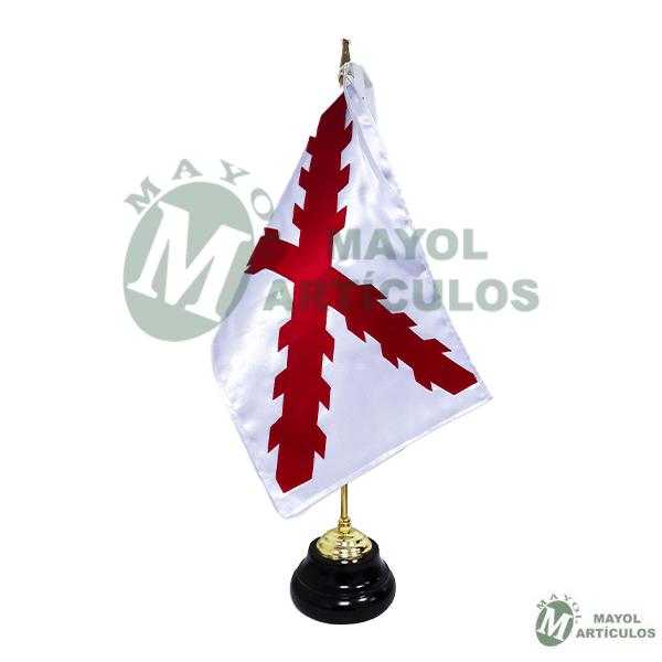 Bandera Sobre mesa Cruz de Borgoña