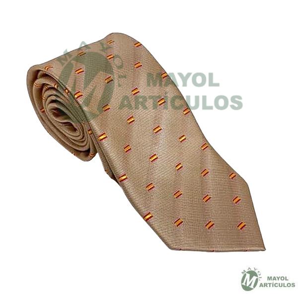 Corbata Beige Bandera España