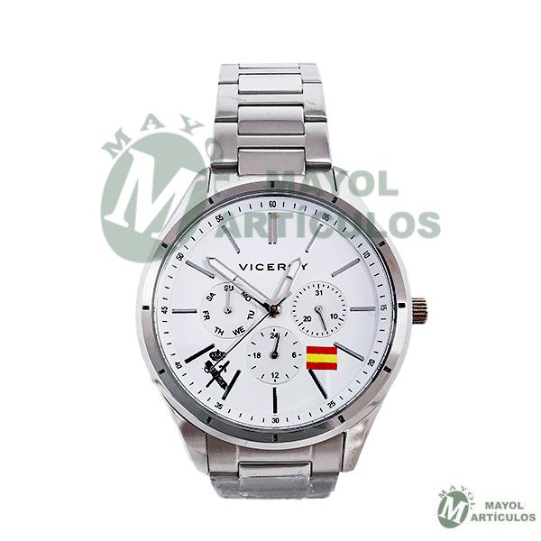 Reloj Viceroy para Caballero con Emblema Guardia Civil y bandera de España serigrafiada en la esfera.