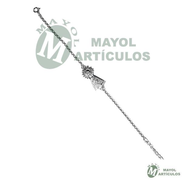 Pulsera Plata de Ley - Virgen del Pilar