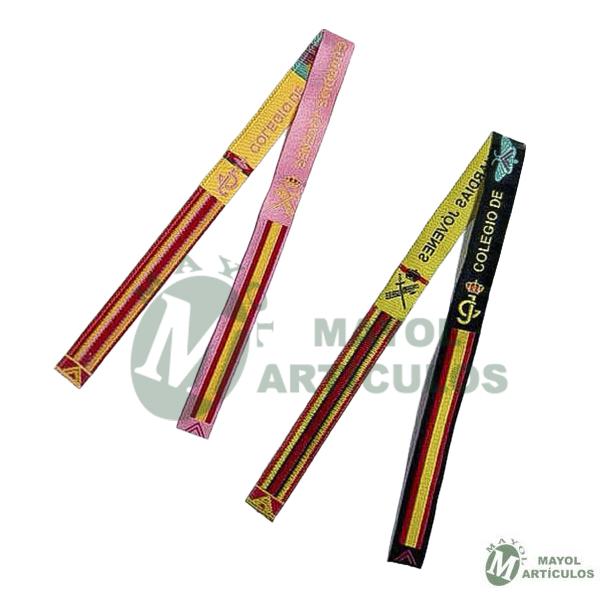 Pulsera Nudo-Pulsera Tela Colegio Guardia Civil