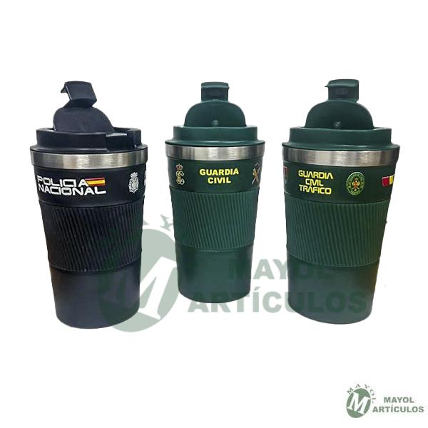 vaso térmico acero inox Guardia Civil, trafico, policía nacional