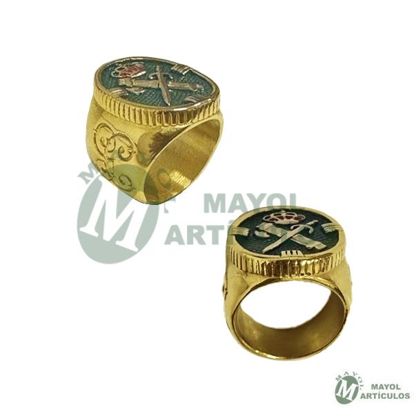 Anillo elaborado en Acero, con grabados