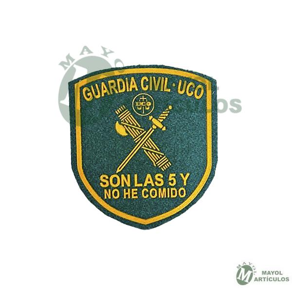 Parche UCO - Son las 5 y no he comido  con Emblema Guardia Civil