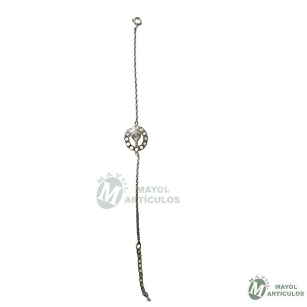 Pulsera de plata de la virgen