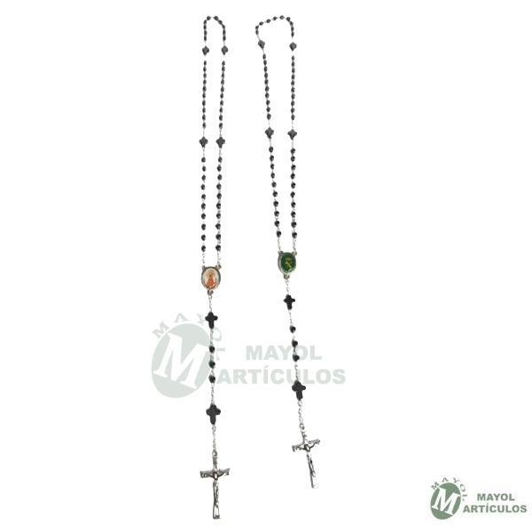 Rosario negro - Emblema / Virgen