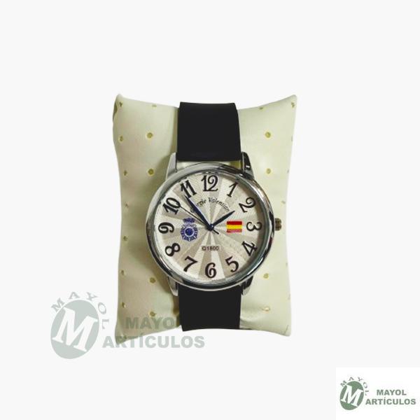 Reloj Policía Nacional con Fondo Blanco