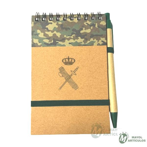 Libreta pequeña estilo militar