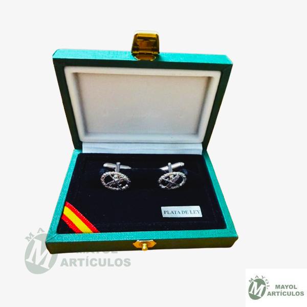 Gemelos en Plata con Emblema