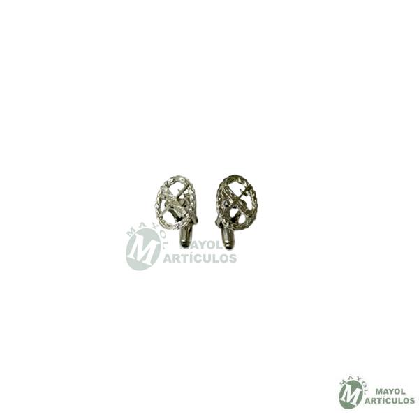 Gemelos en Plata con Emblema - Imagen 2