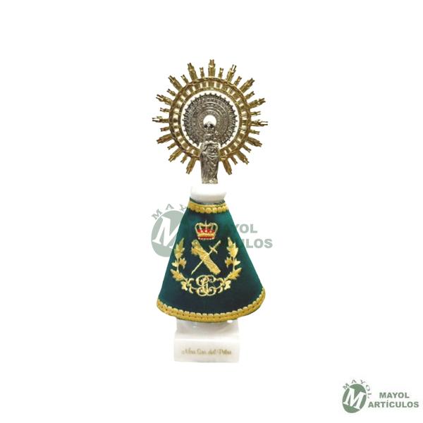Virgen del Pilar con manto