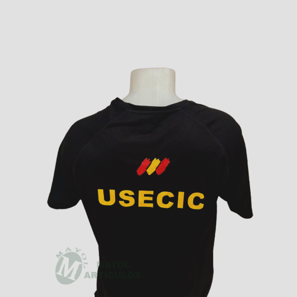 Camiseta técnica Negra - USECIC - Imagen 2
