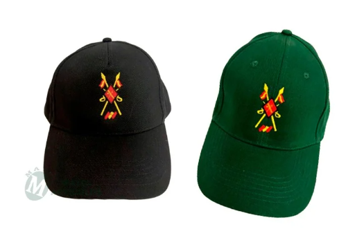 Gorra Emblema Caballería - Negra/Verde